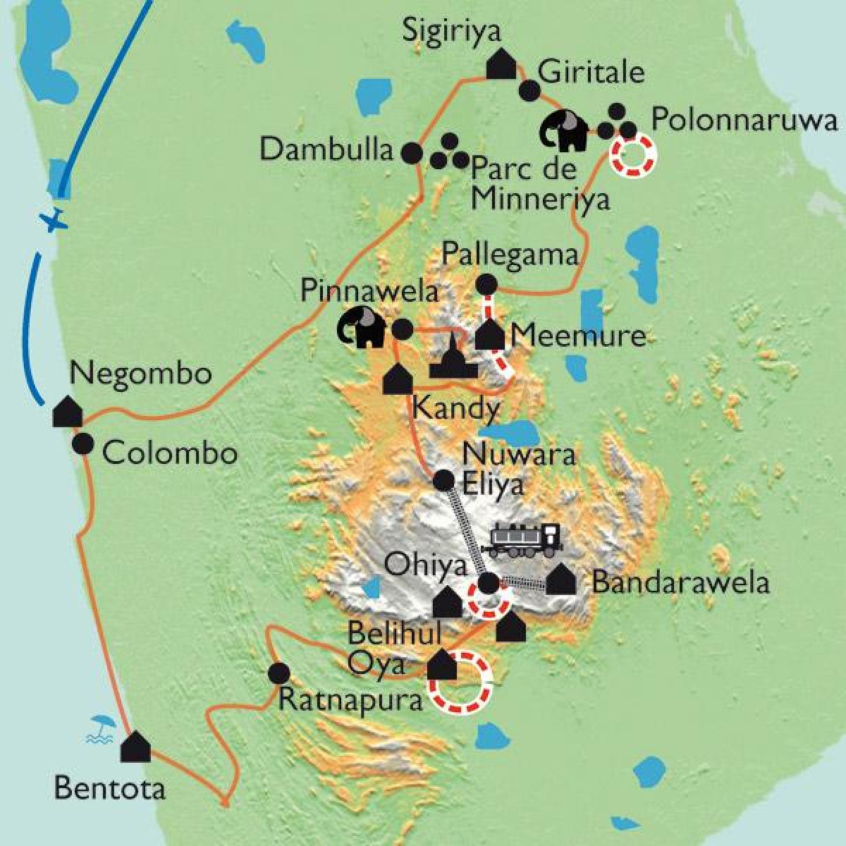 Sri Lanka sigiriya Karte anzeigen