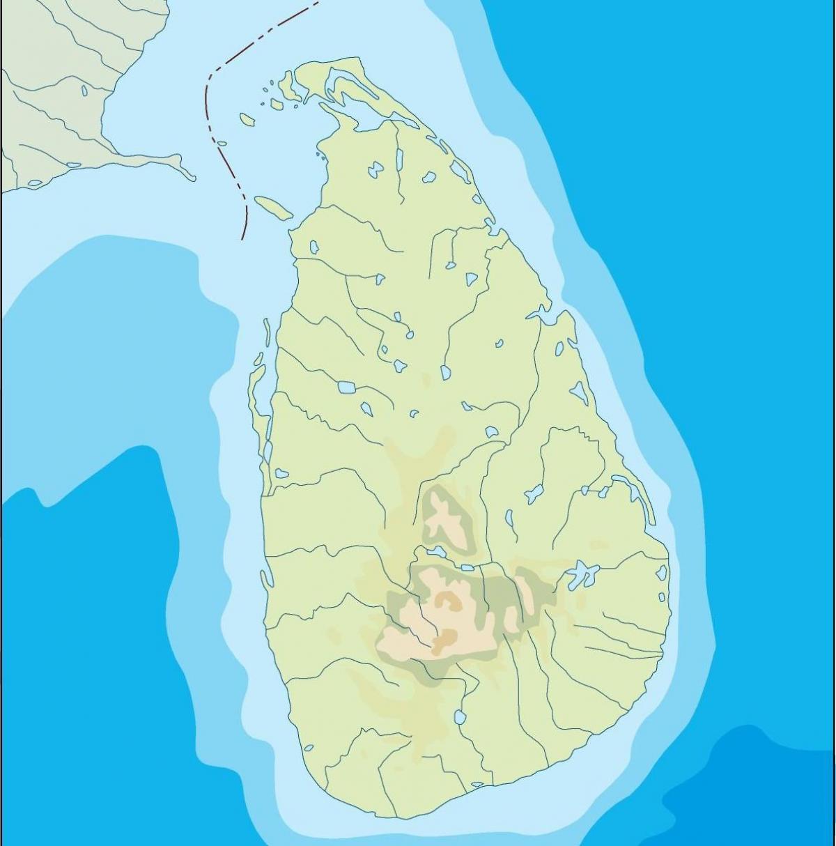 Sri Lanka-Vektor-Karte