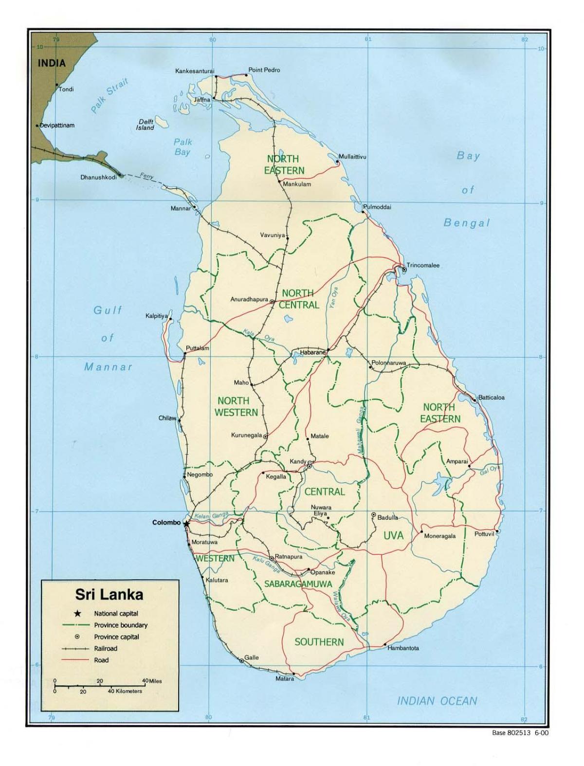 Karte von world ' s end in Sri Lanka