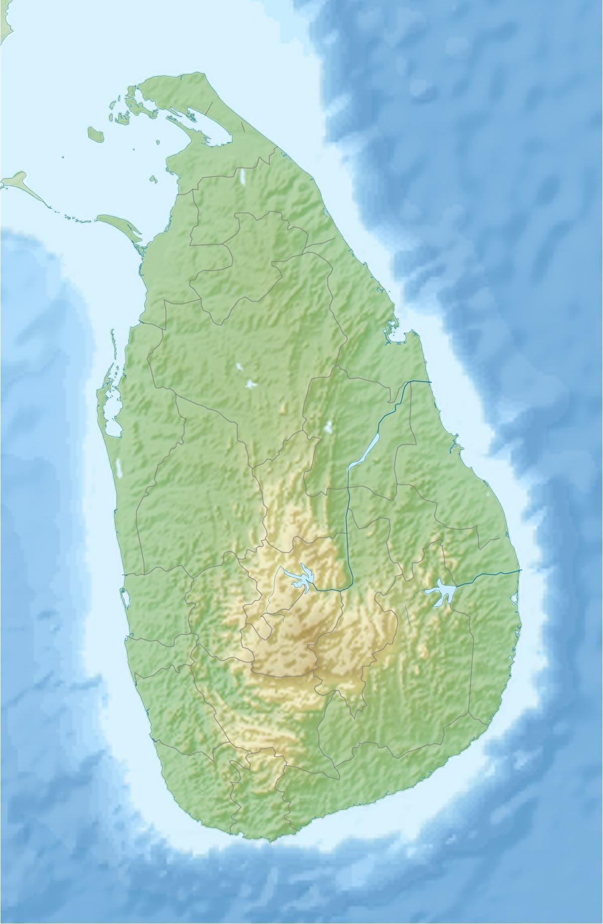 Karte Erde Karte von Sri Lanka