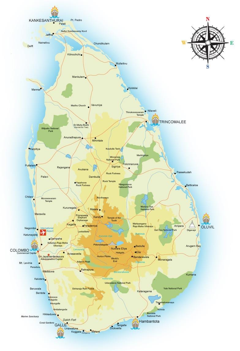 Karte von id office Sri Lanka