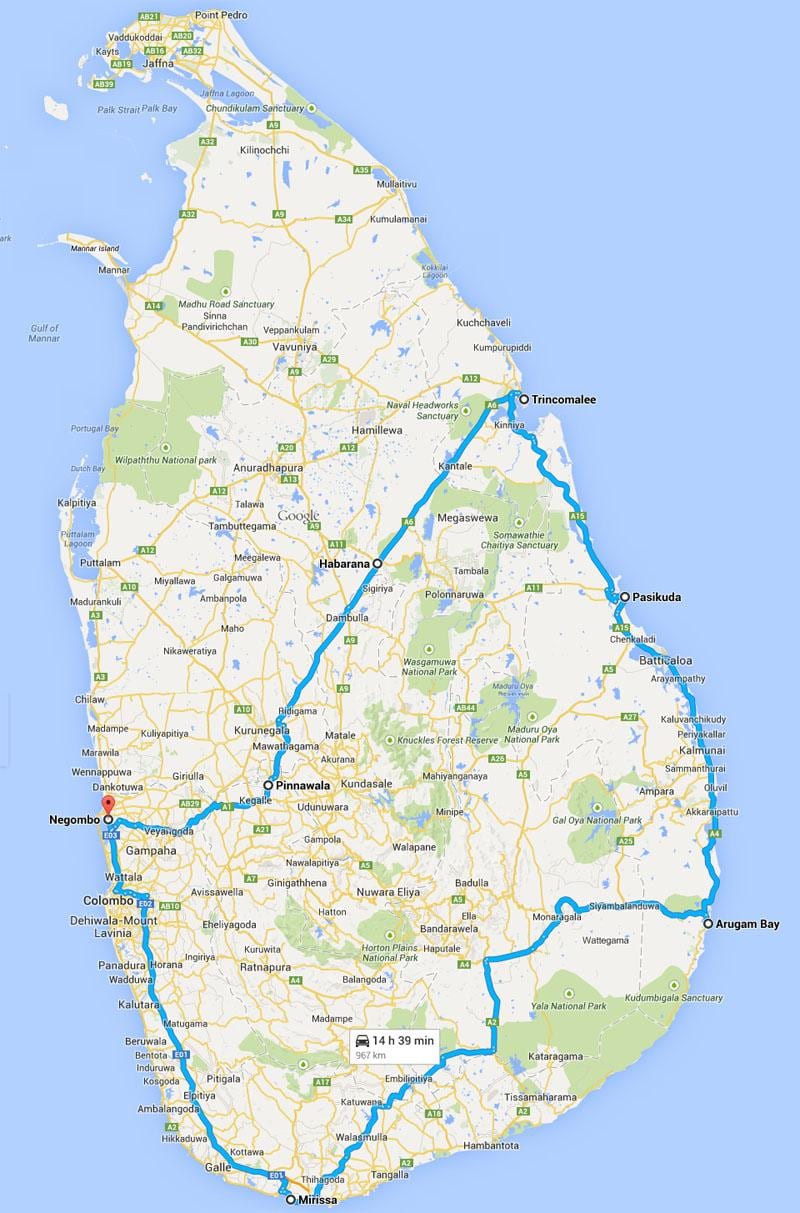Sri Lanka besten Strände anzeigen