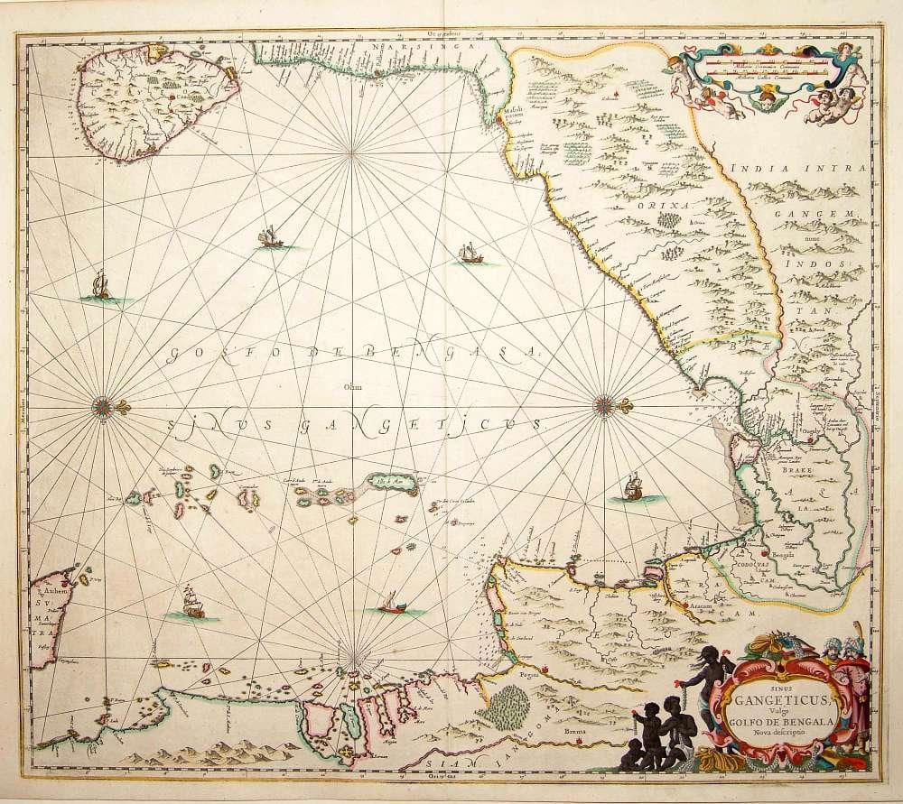 historische Karte von Sri Lanka