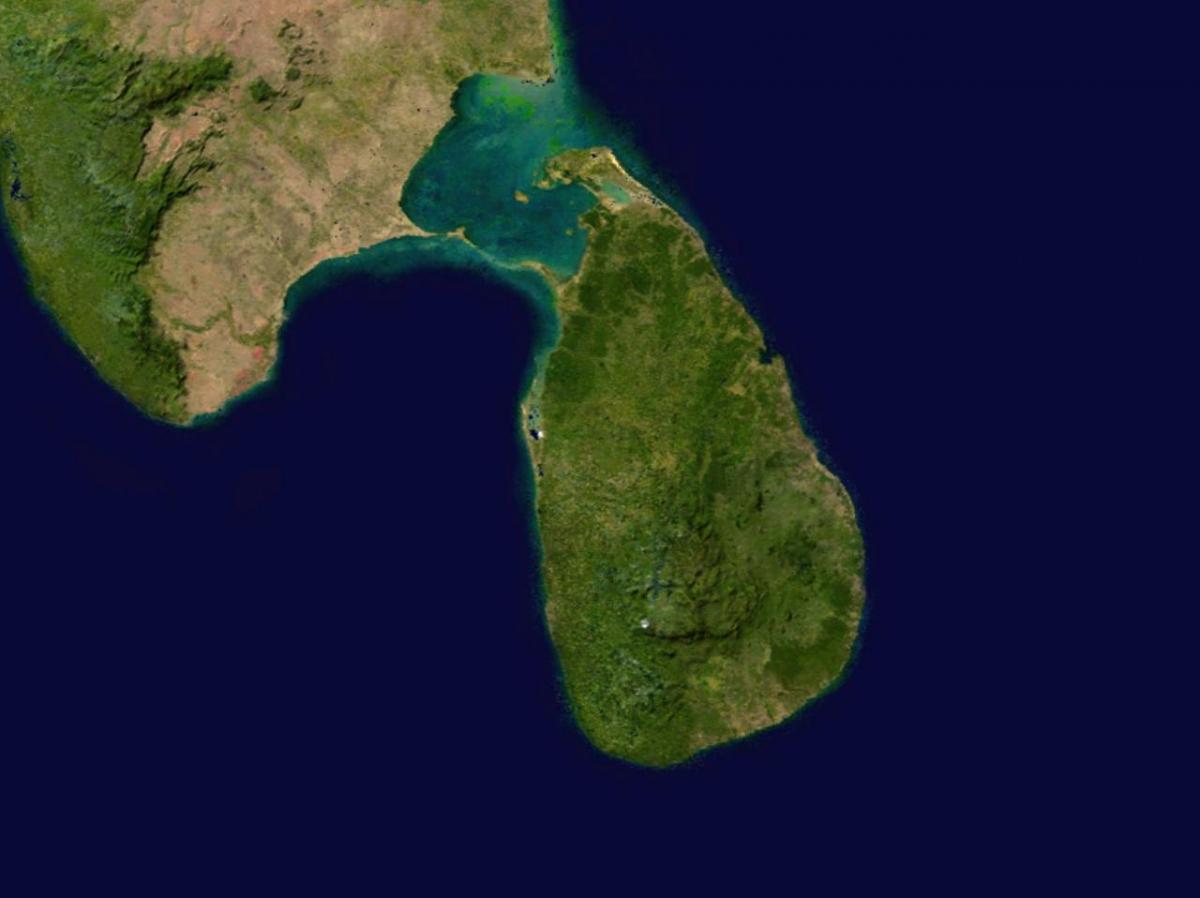 online-Satelliten-Karte von Sri Lanka