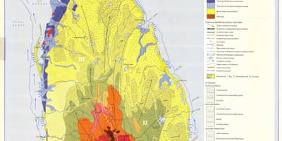 Karte der Boden-Karte von Sri Lanka
