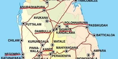 Ella map Sri Lanka
