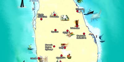 Karte der jaffna-Sri Lanka