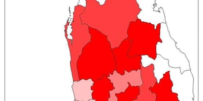 Sri Lankas Bevölkerung Karte