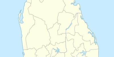 Karte von Sri Lanka Bereichsleiter Sekretariat