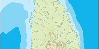 Sri Lanka-Vektor-Karte