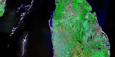 Live-Satelliten-Karte von Sri Lanka