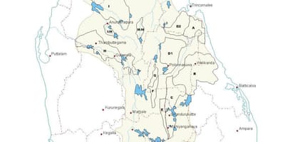 Karte von tanks in Sri Lanka